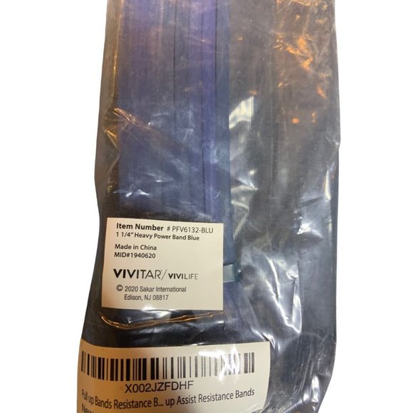 Vivilife New 1 1/4" Heavy Power Resistance Band Blue PFV6132-BLU - Picture 4 of 4